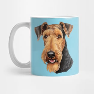 Airedale Terrier Dog Portrait Mug